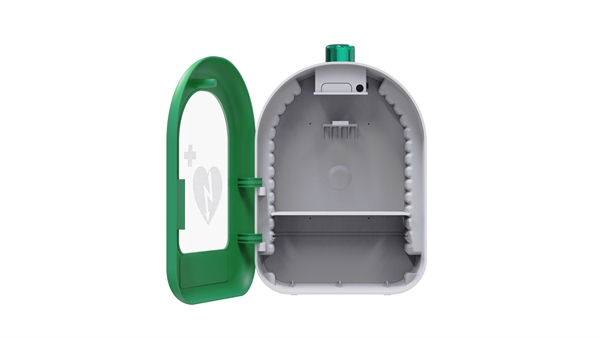 BSS - AED-Wandkasten innen mit alarmen